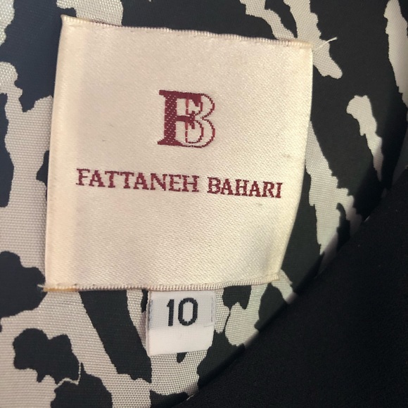 FATTANEH BAHARI Black Dress Sz 10 - Picture 6 of 7